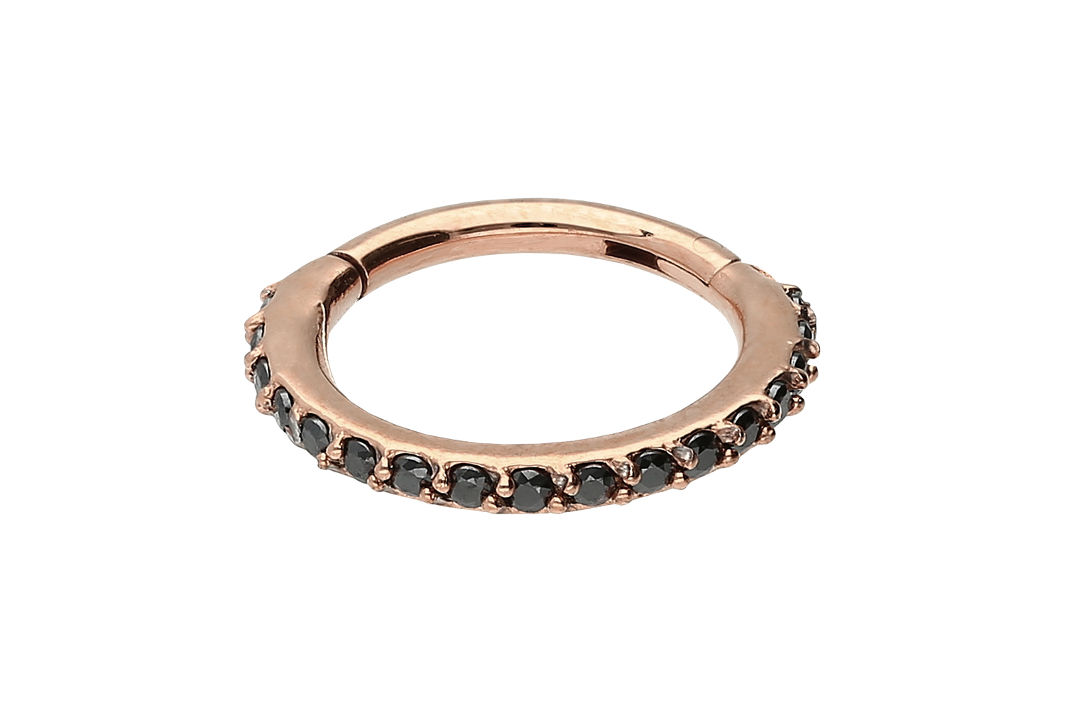 Chirurgenstahl Segmentring Clicker Piercing EINGEFASSTE KRISTALLE ++SALE++